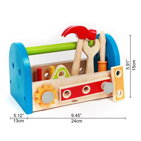 wooden tool box for kids